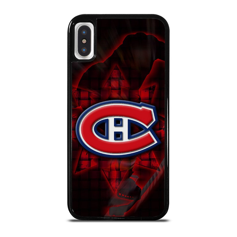 MONTREAL CANADIENS RED GLOW SYMBOL iPhone X / XS Case Cover