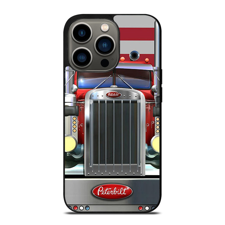 PETERBILT TRUCK AMERICAN FLAG iPhone 13 Pro Case Cover