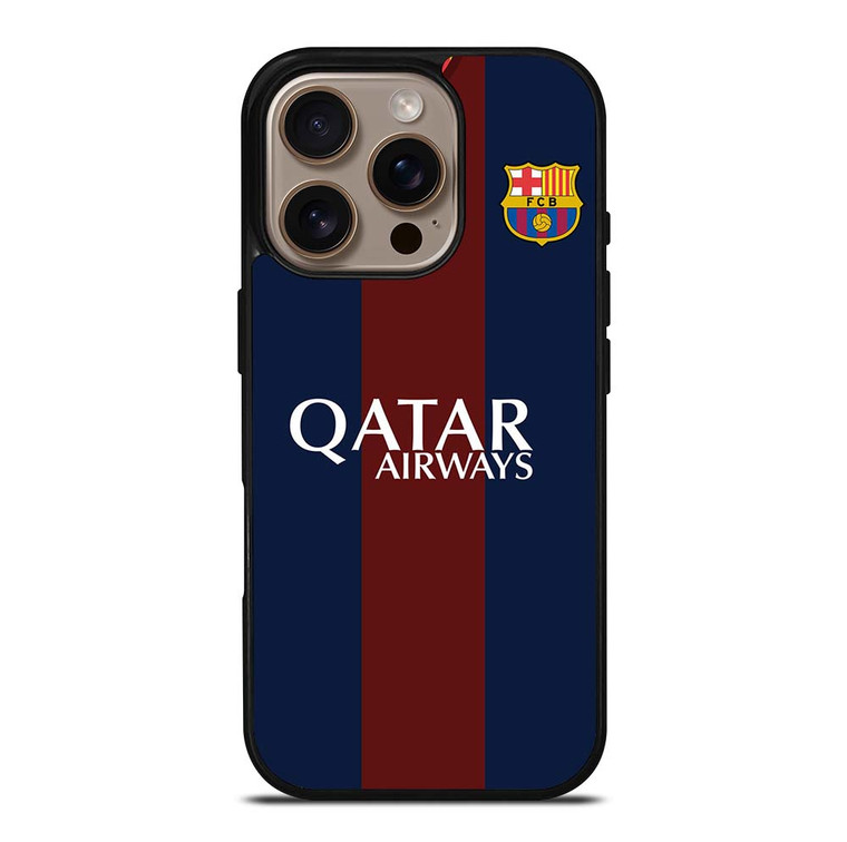 BARCELONA FC JERSEY LOGO iPhone 16 Pro Case Cover