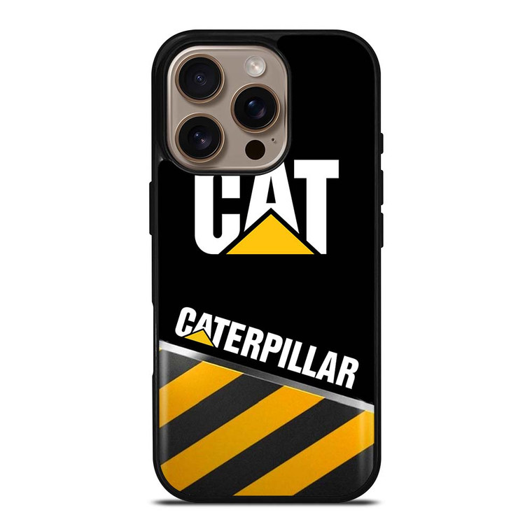 CAT CATERPILLAR STRIPE LOGO iPhone 16 Pro Case Cover