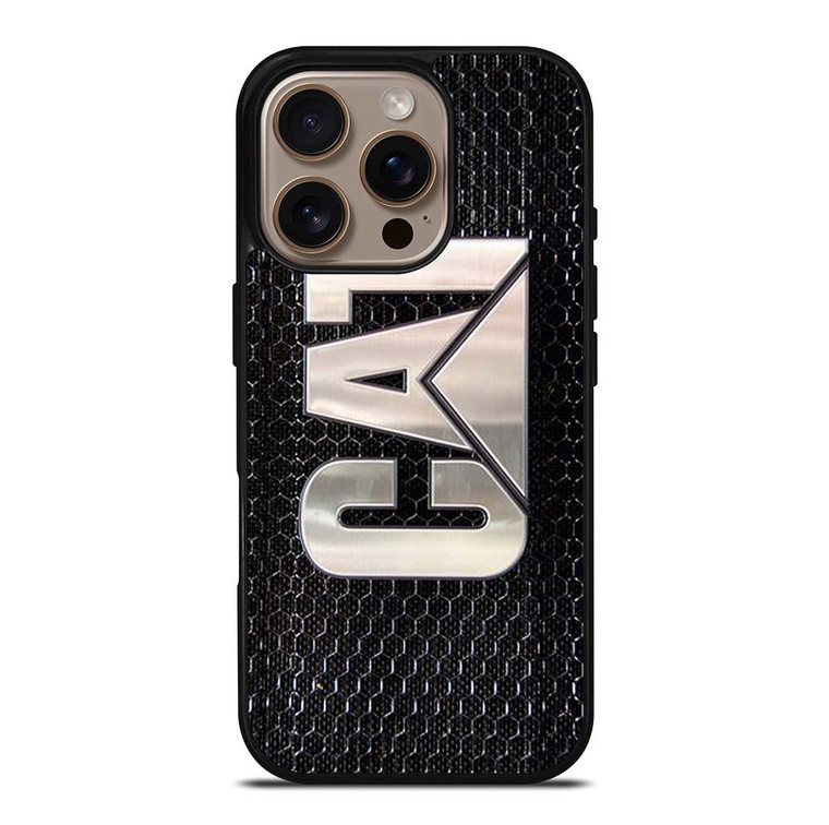 CATERPILLAR CAT LOGO TRACTOR METAL EMBLEM iPhone 16 Pro Case Cover