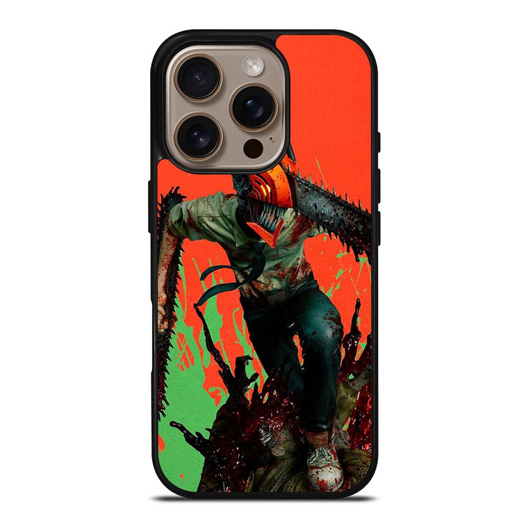 CHAINSAW MAN ANIME DENJI iPhone 16 Pro Case Cover