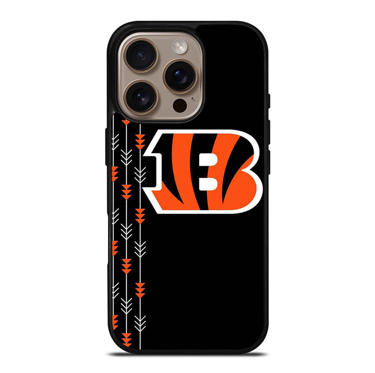 CINCINNATI BENGALS FOOTBALL LOGO ICON iPhone 16 Pro Case Cover