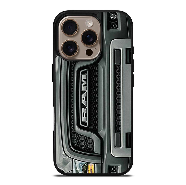 DODGE RAM TRUCK EMBLEM BLACK iPhone 16 Pro Case Cover