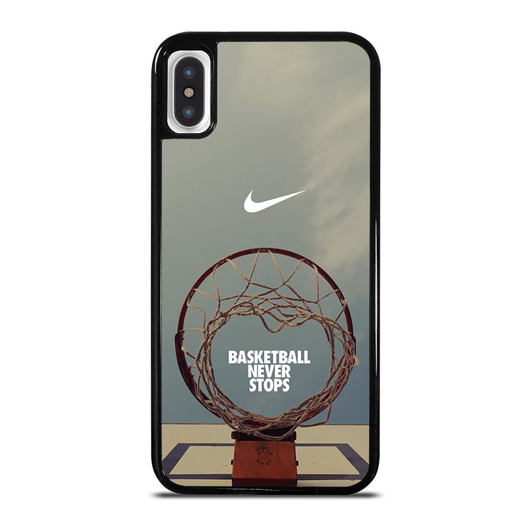 NIKE BASKETBALL NEVER STOPS RING iPhone X / XS Case Cover