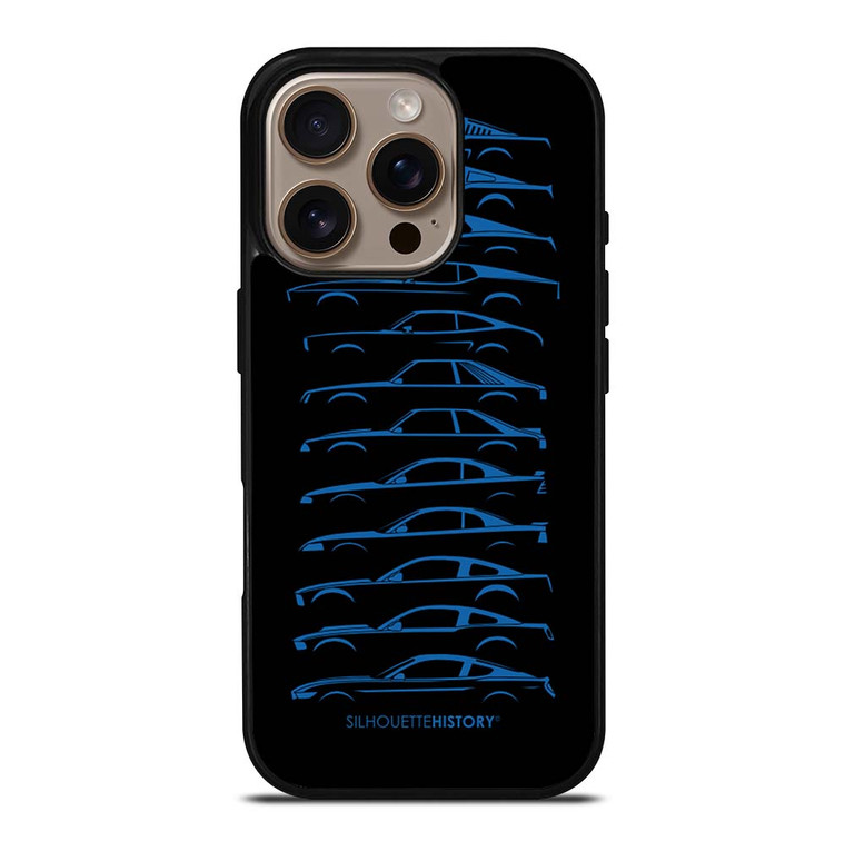 FORD MUSTANG SILHOUETTE HISTORY iPhone 16 Pro Case Cover