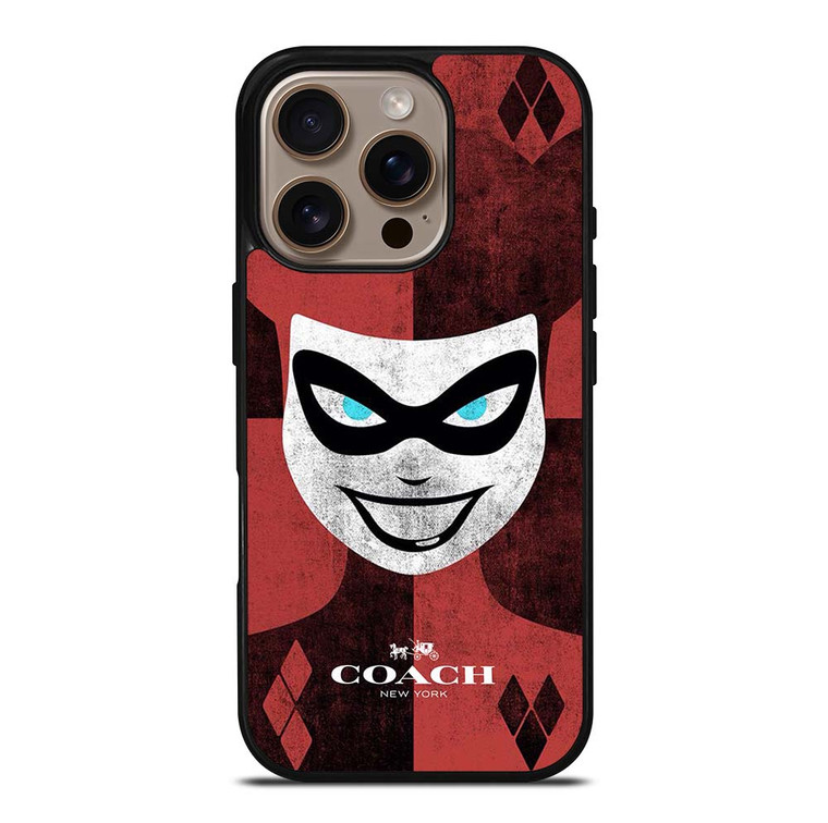 HARLEY QUINN COACH NEW YORK LOGO iPhone 16 Pro Case Cover