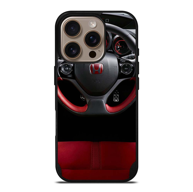 HONDA CIVIC TYPE R STEERING WHEEL iPhone 16 Pro Case Cover