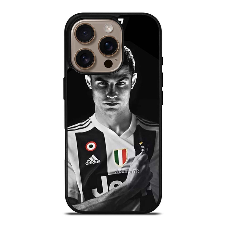 JUVENTUS CRISTIANO RONALDO CR7 iPhone 16 Pro Case Cover