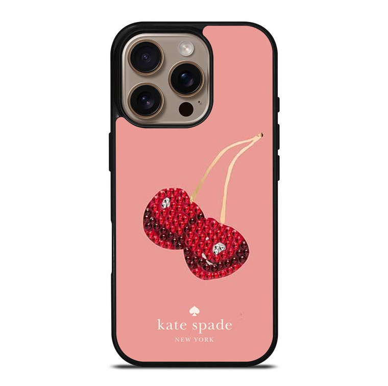KATE SPADE NEW YORK LOGO CHERRY iPhone 16 Pro Case Cover