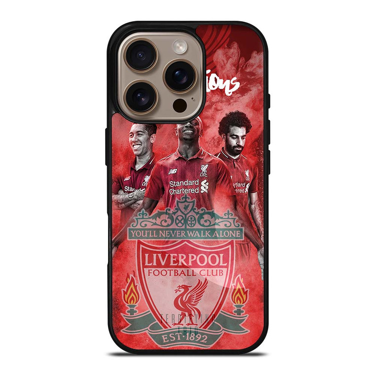 LIVERPOOL FC TRIO FIRMINO MANE SALAH iPhone 16 Pro Case Cover