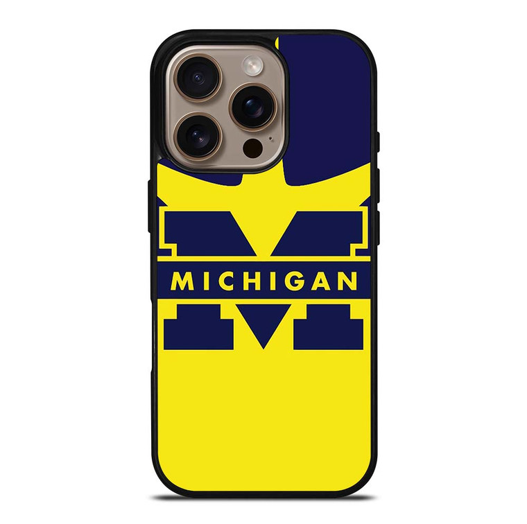 LOGO MICHIGAN WOLVERINES iPhone 16 Pro Case Cover