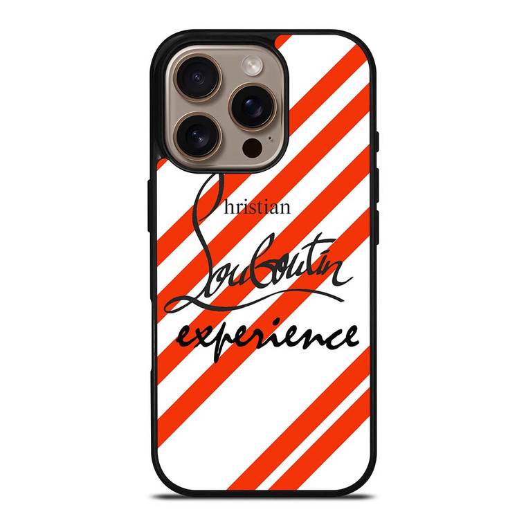LOUBOUTIN STRIPE LOGO iPhone 16 Pro Case Cover