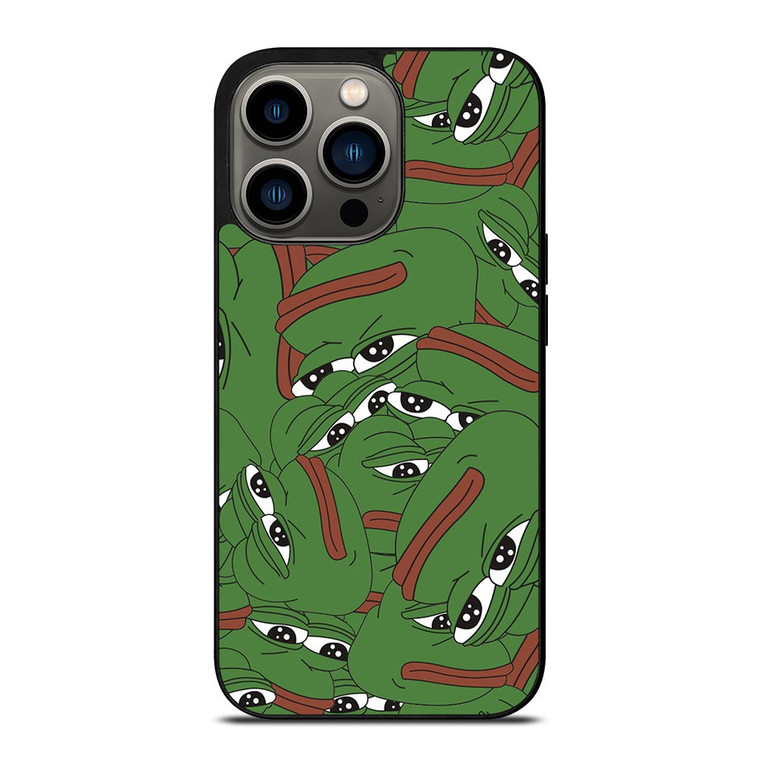 PEPE THE SMUG FROG COLLAGE iPhone 13 Pro Case Cover