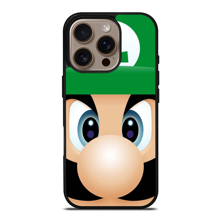 LUIGI SUPER MARIO FACE iPhone 16 Pro Case Cover
