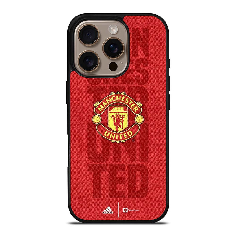 MANCHESTER UNITED FC FOOTBALL LOGO RED DEVILS ICON iPhone 16 Pro Case Cover