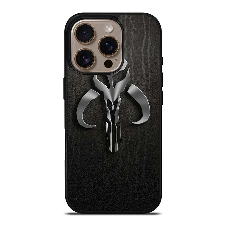 MANDALORIAN LEATHER LOGO iPhone 16 Pro Case Cover