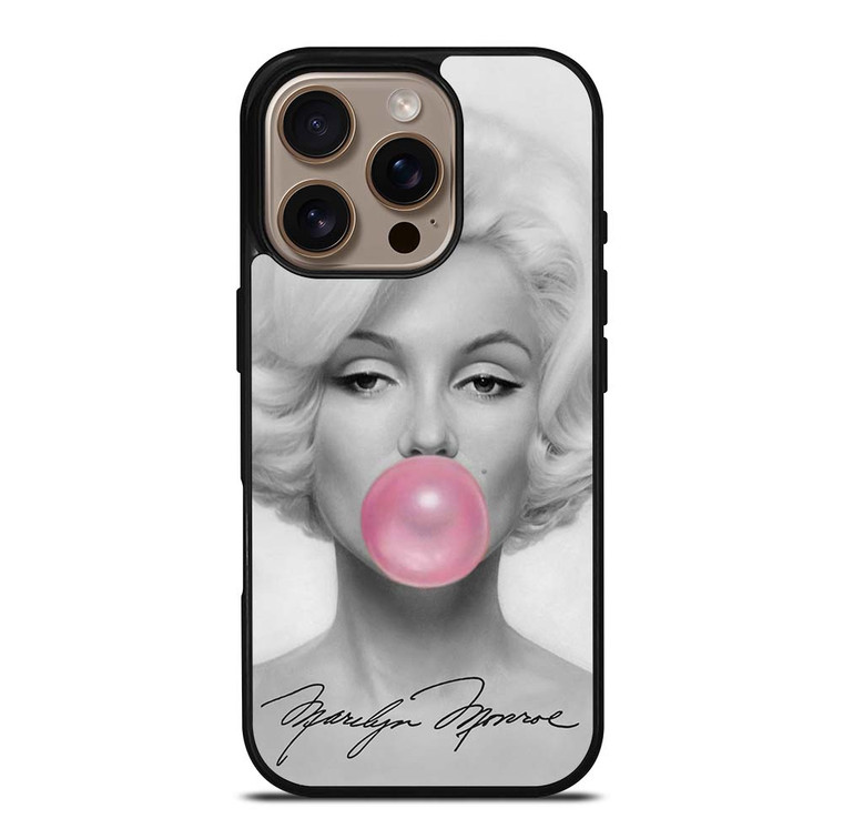 MARILYN MONROE PINK BUBBLEGUM iPhone 16 Pro Case Cover