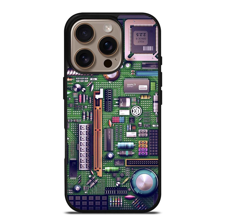 MOTHERBOARD CIRCUIT BOARD COMPUTER iPhone 16 Pro Case Cover