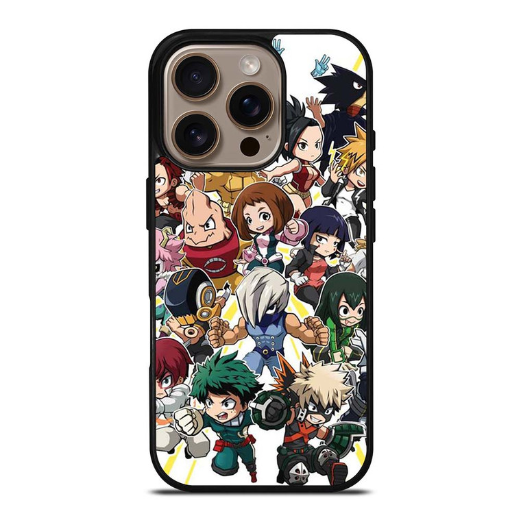 MY HERO ACADEMIA ALL CARACTER iPhone 16 Pro Case Cover