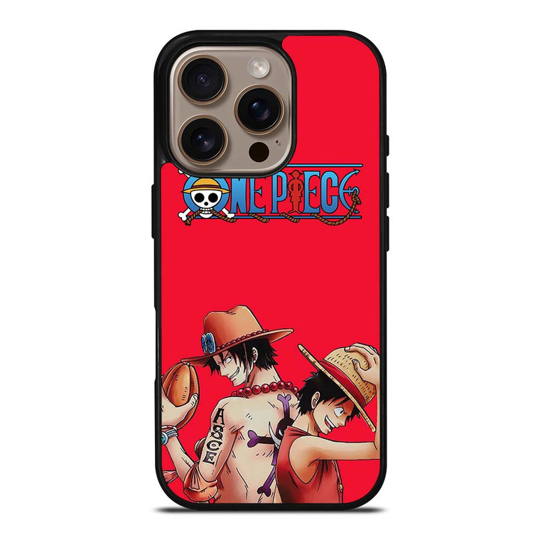 ONE PIECE LUFFY AND ACE iPhone 16 Pro Case Cover