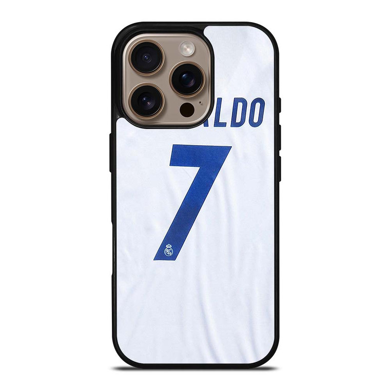 RONALDO CR7 JERSEY REAL MADRID iPhone 16 Pro Case Cover