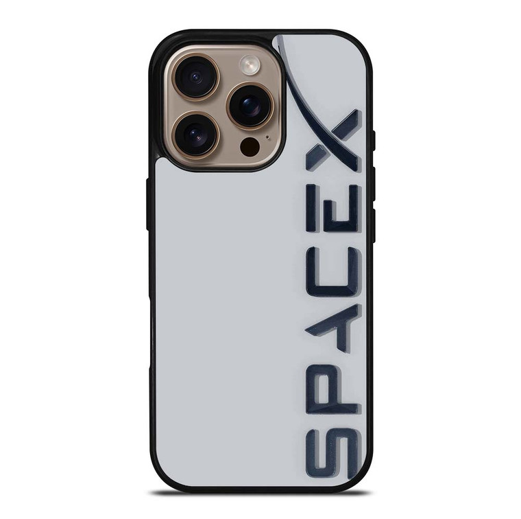 SPACE X LOGO GREY iPhone 16 Pro Case Cover