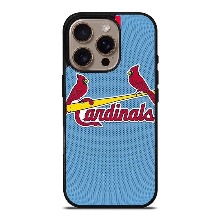 ST LOUIS CARDINALS LOGO BASEBALL TEAM MASCOTS iPhone 16 Pro Case Cover