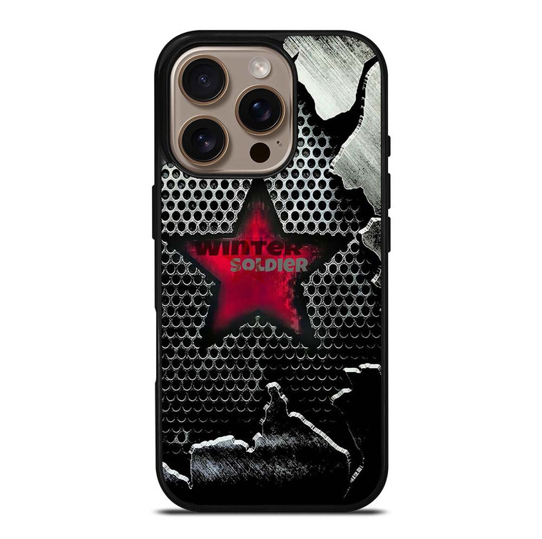 WINTER SOLDIER METAL LOGO AVENGERS iPhone 16 Pro Case Cover