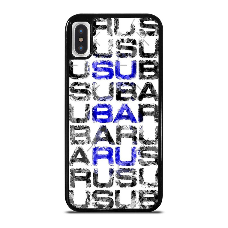 SUBARU CROSSWORD PUZZLE iPhone X / XS Case Cover