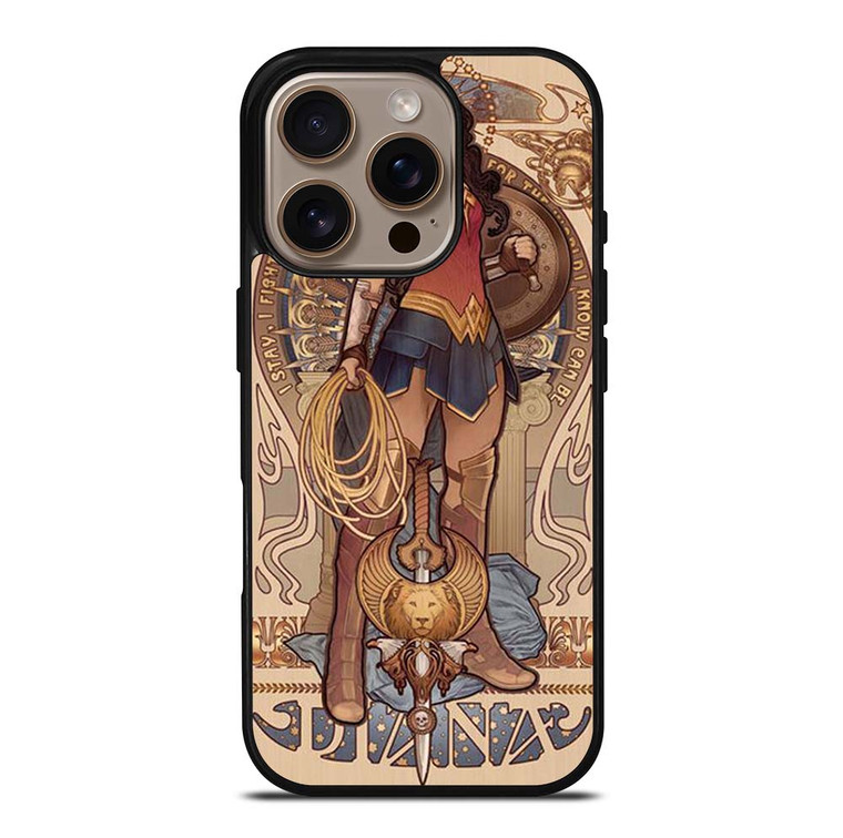 WONDER WOMAN DIANA ART iPhone 16 Pro Case Cover