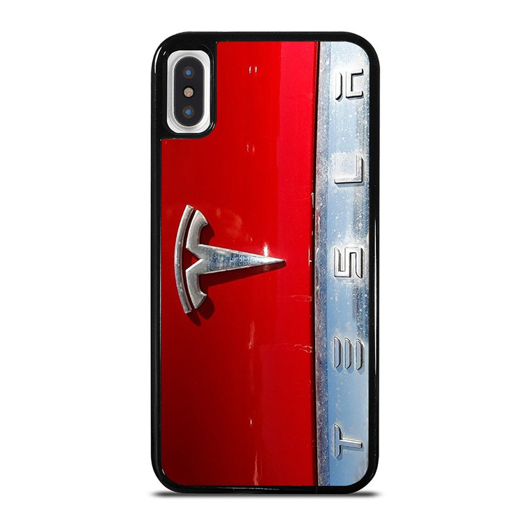 TESLA METAL EMBLEM iPhone X / XS Case Cover