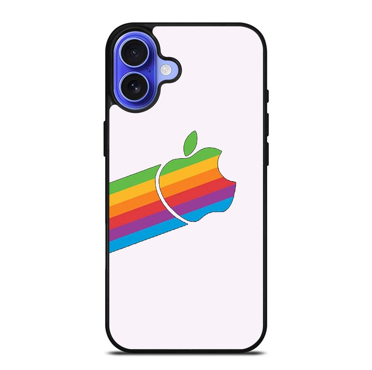 APPLE RETRO DESIGN WHITE iPhone 16 Plus Case Cover
