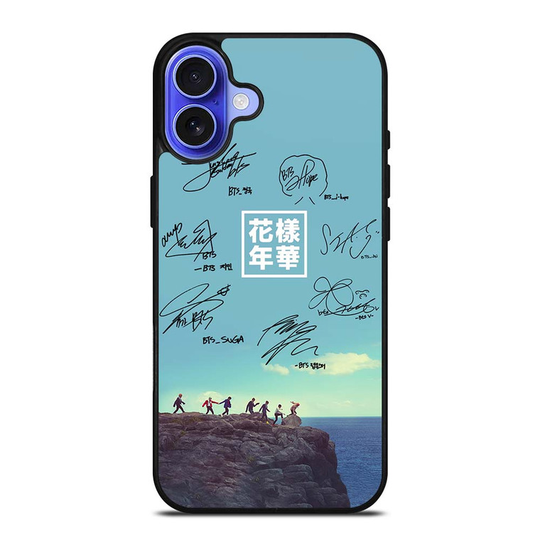 BANGTAN BOYS BTS SIGNATURE 2 iPhone 16 Plus Case Cover