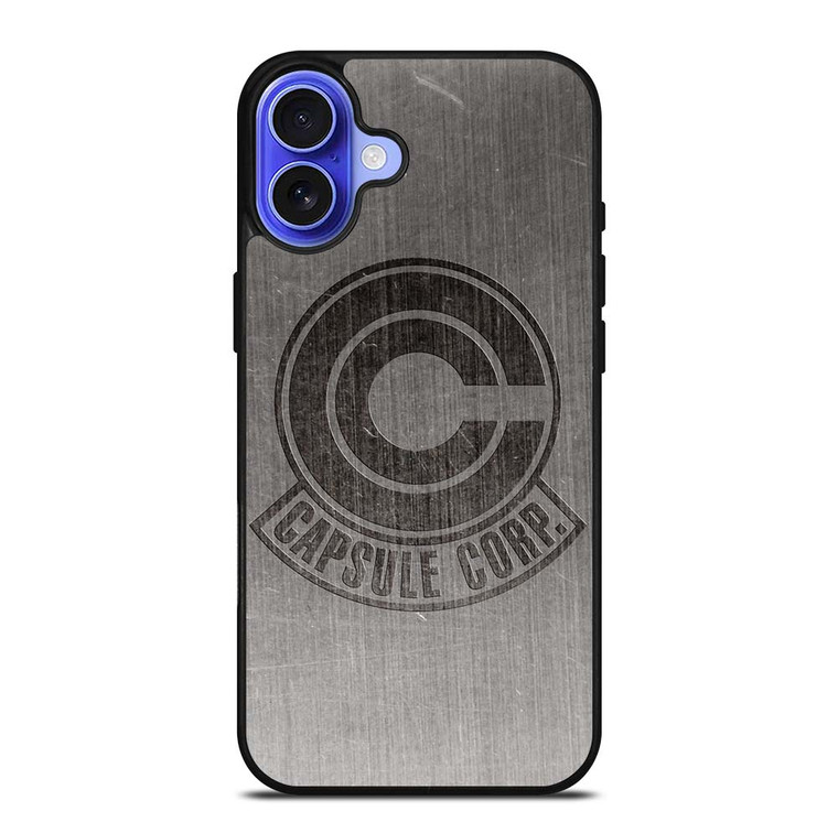 CAPSULE CORP METAL LOGO DRAGON BALL Z iPhone 16 Plus Case Cover