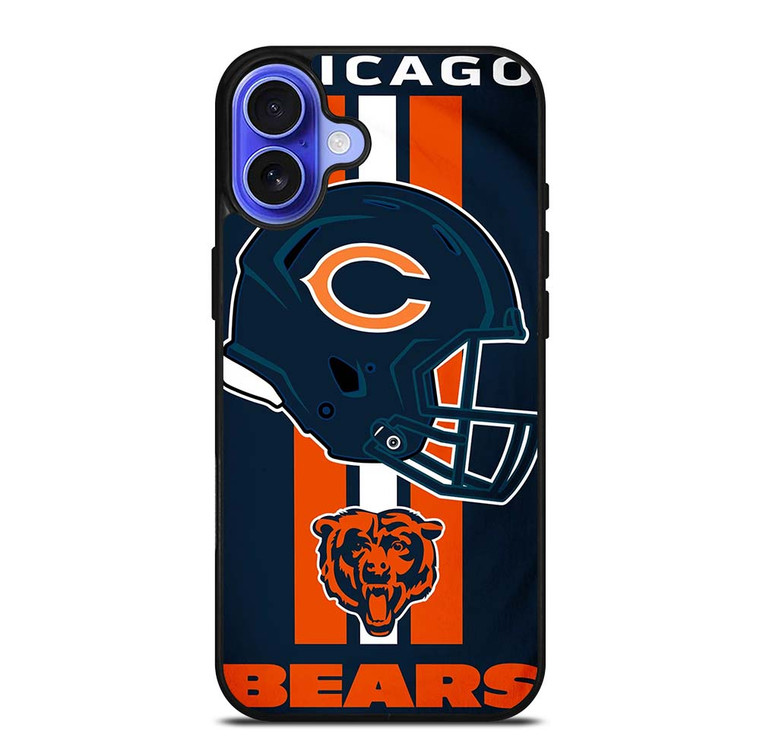 CHICAGO BEARS FLAG LOGO iPhone 16 Plus Case Cover