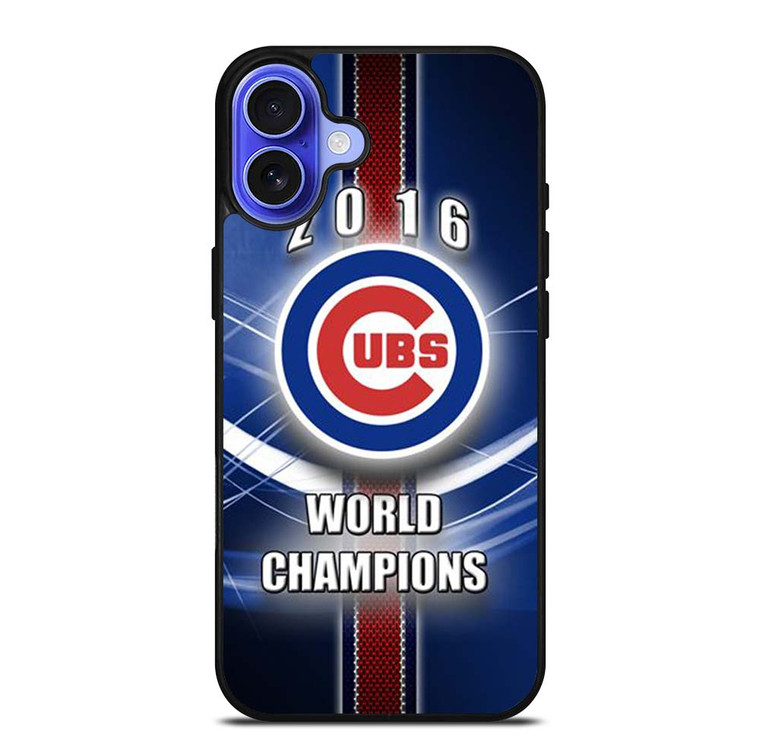 CHICAGO CUBS WORLD CHAMPIONS iPhone 16 Plus Case Cover
