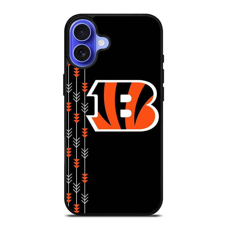 CINCINNATI BENGALS FOOTBALL LOGO ICON iPhone 16 Plus Case Cover