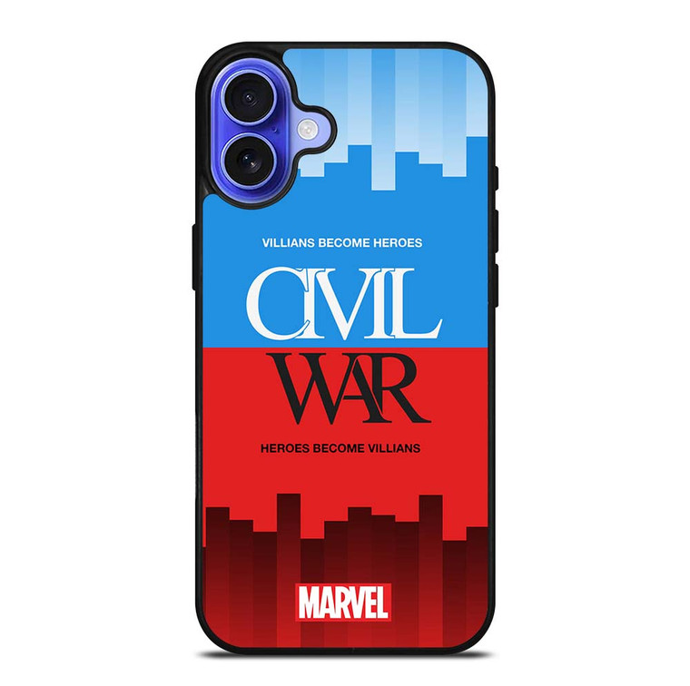 CIVIL WAR 3 Marvel Avengers iPhone 16 Plus Case Cover