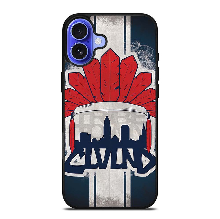 CLEVELAND INDIANS LOGO BASEBALL TEAM TRIBE TOWN iPhone 16 Plus Case Cover