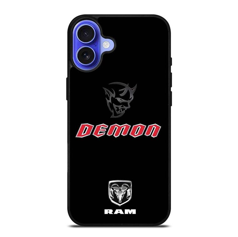 DODGE RAM DEMON LOGO iPhone 16 Plus Case Cover