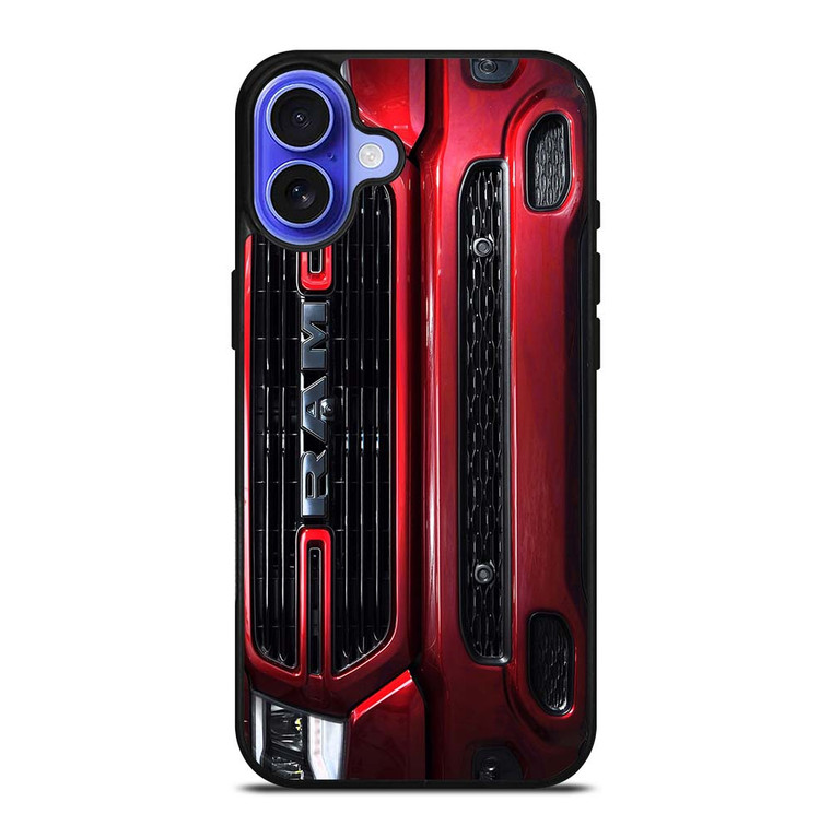 DODGE RAM TRUCK EMBLEM RED iPhone 16 Plus Case Cover