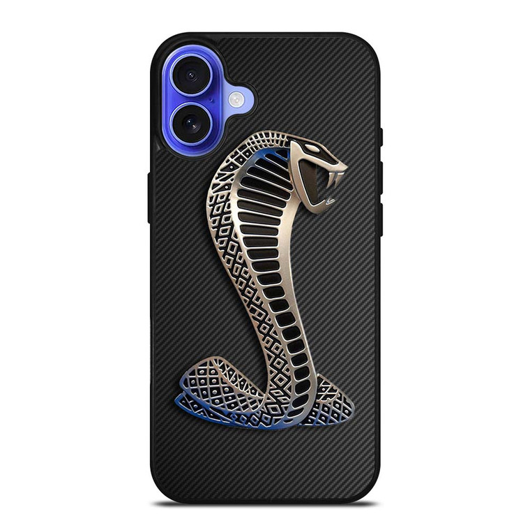 FORD COBRA LOGO CARBON iPhone 16 Plus Case Cover