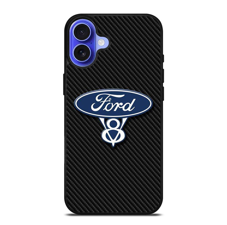 FORD LOGO CARBON iPhone 16 Plus Case Cover