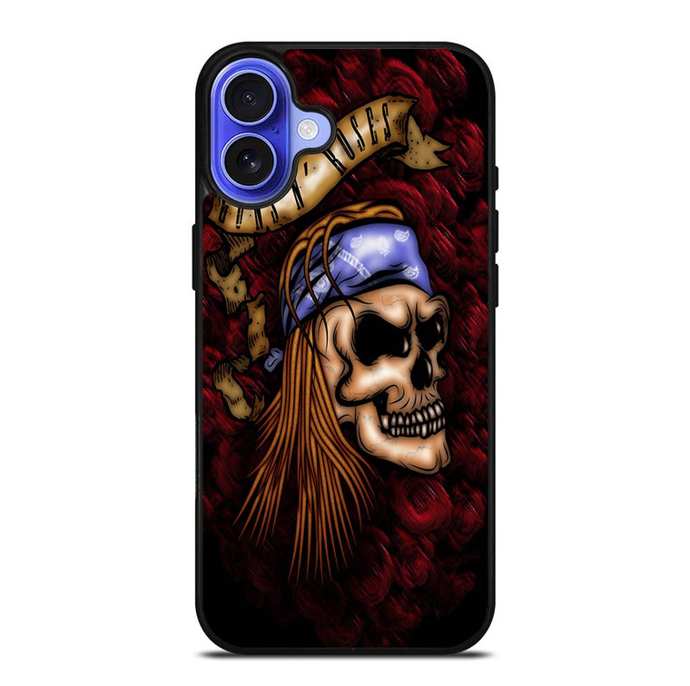 GUNS N ROSES AXL SKULL iPhone 16 Plus Case Cover