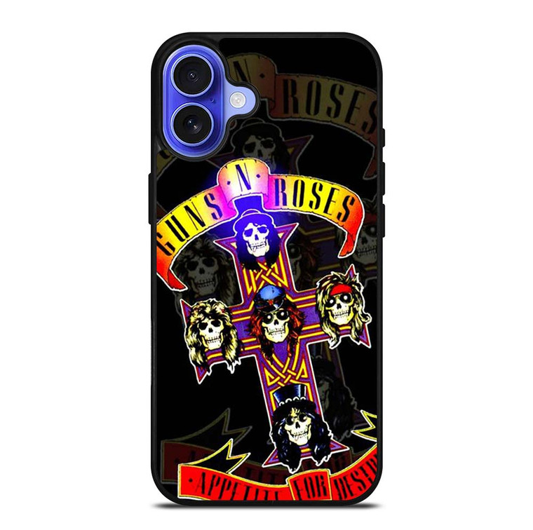 GUNS N ROSES BAND ROCK iPhone 16 Plus Case Cover