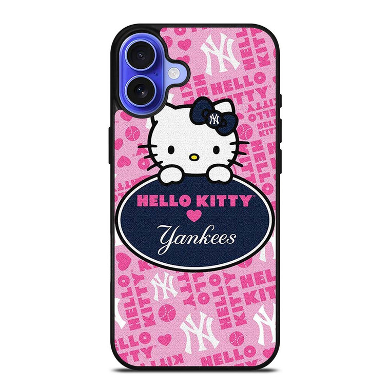 HELLO KITTY NEW YORK YANKEES iPhone 16 Plus Case Cover