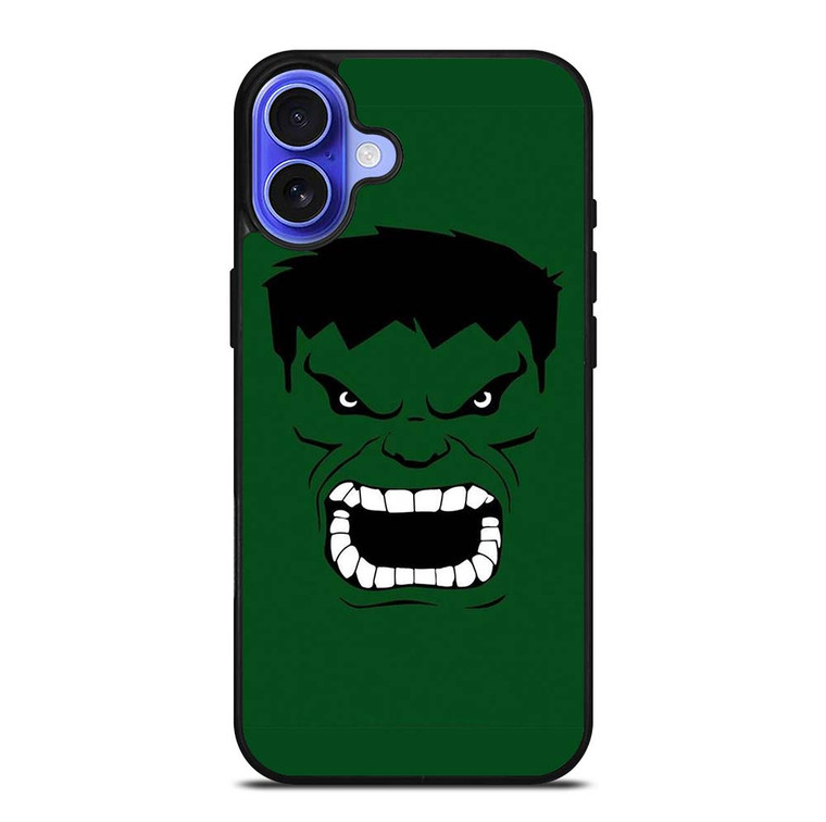 HULK FACE CARTOON iPhone 16 Plus Case Cover