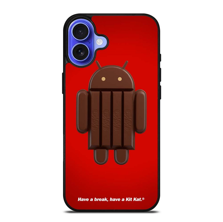 KIT KAT CHOCOLATE ANDROID ICON iPhone 16 Plus Case Cover