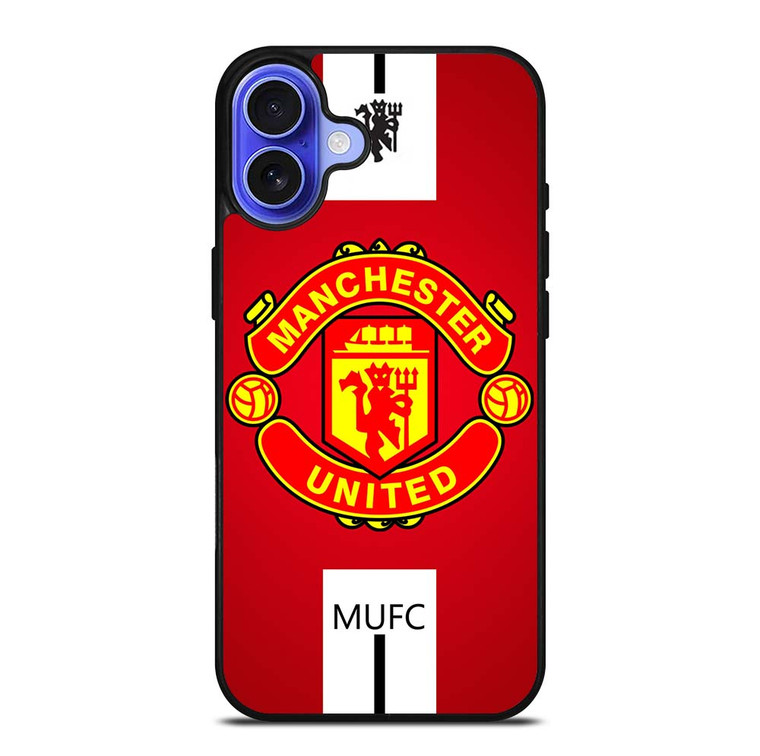 MANCHESTER UNITED RED DEVILS iPhone 16 Plus Case Cover